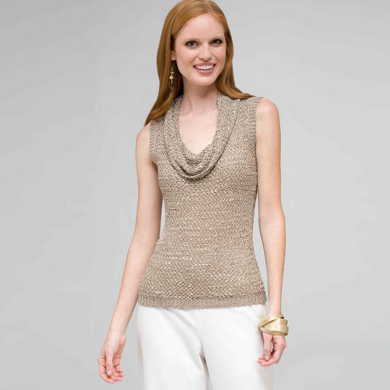 Cowl Neck Top, , large