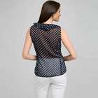 Polka Dot Ruffle Sleeveless Blouse, , small