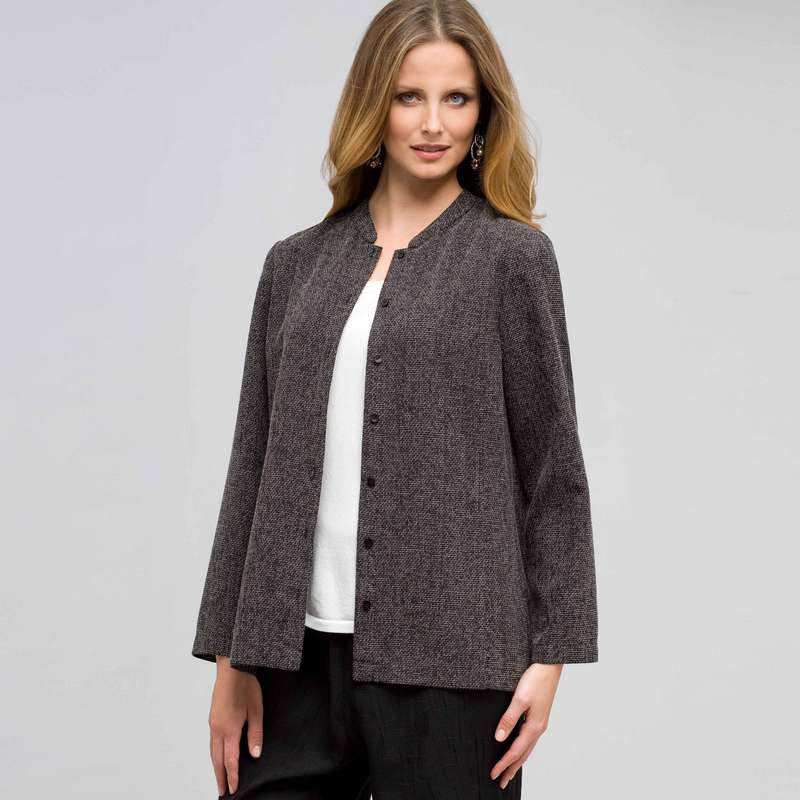 3/4 Sleeve Relaxed Jacket, , large